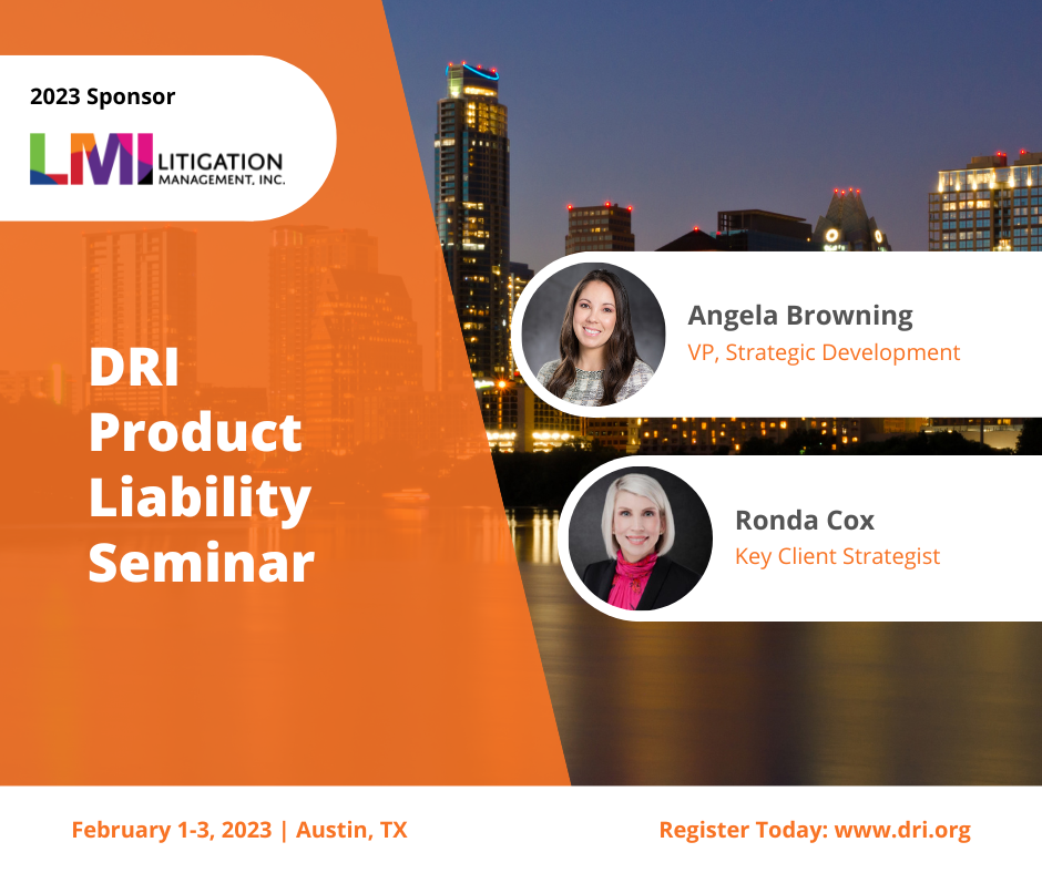 LMI Sponsors 2023 DRI Product Liability Seminar