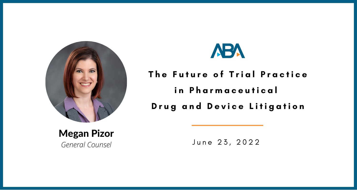 Megan Pizor speaking at ABA Event June 23, 2022