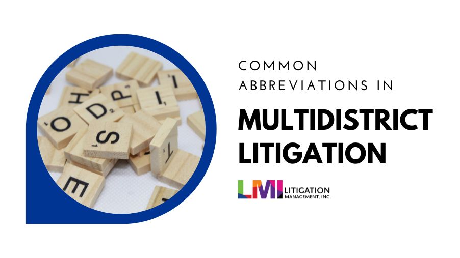 Common Abbreviations in Multidistrict Litigation 
