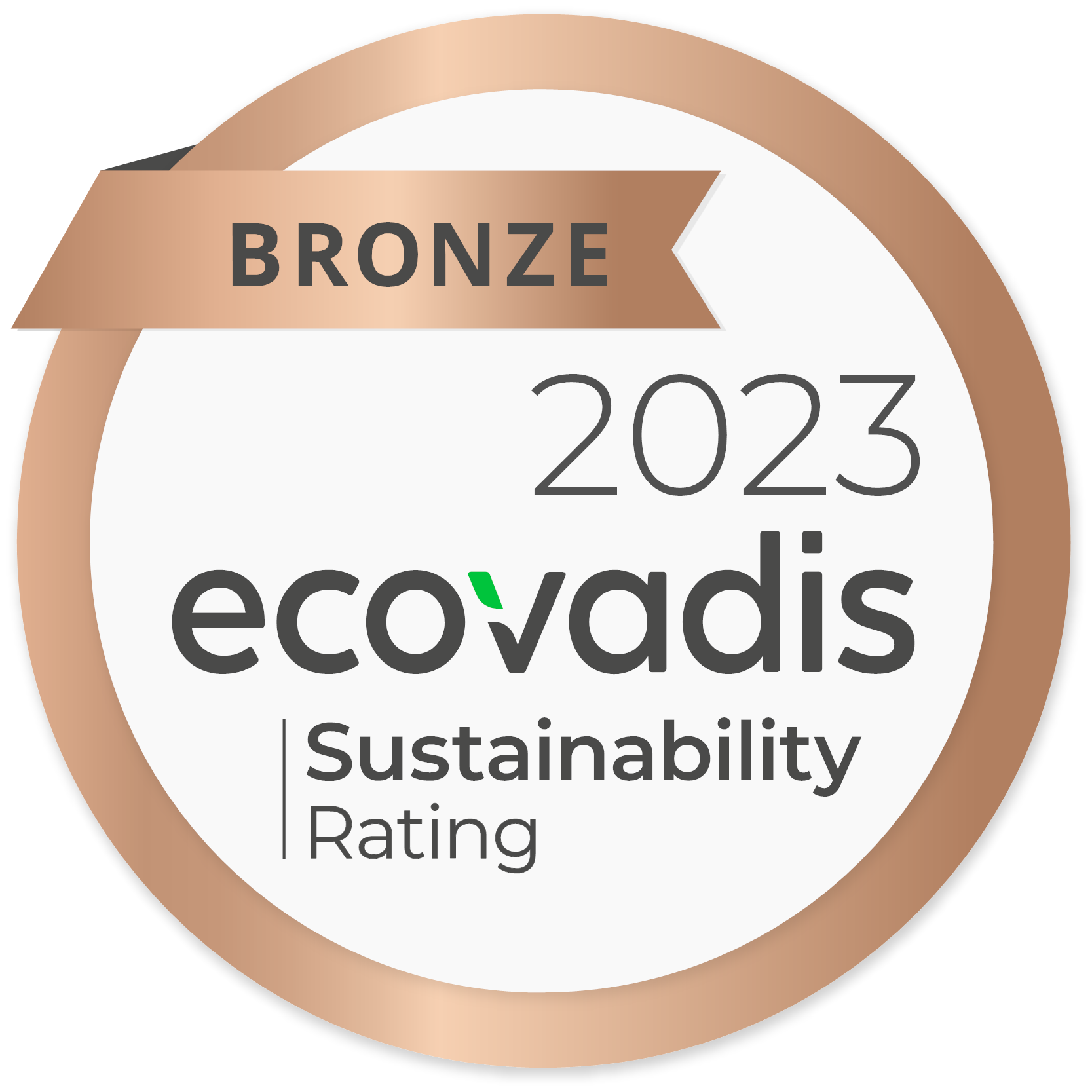2023 Ecovadis Bronze Sustainability Rating
